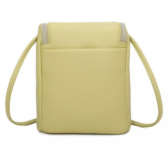 French Connection Noreen Slouchy Easy Crossbody Cell Phone Bag in Wasabi Green - Picture 4 of 7